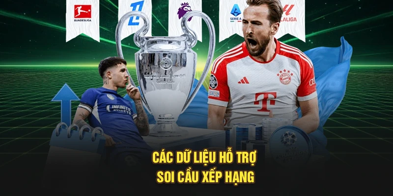 Các dữ liệu hỗ trợ soi cầu xếp hạng