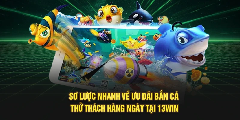 Sơ lược nhanh về ưu đãi bắn cá thử thách hàng ngày tại 13Win
